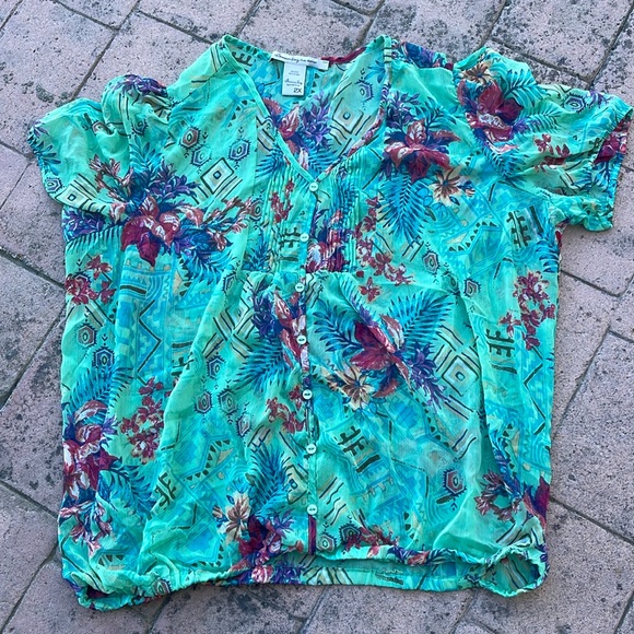 American Rag button down top 2X - Picture 3 of 8